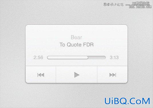 ps设计音乐播放器教程