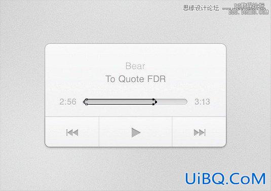 ps设计音乐播放器教程