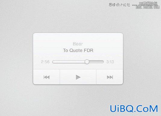 ps设计音乐播放器教程