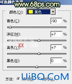 ps春季人物外景照片的橙绿柔美色