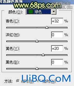 ps处理树林人物图片柔和的暗青色