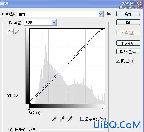 ps处理外景人物图片淡雅的青蓝色