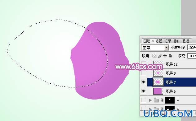 ps制作一朵漂亮的紫色蝴蝶兰