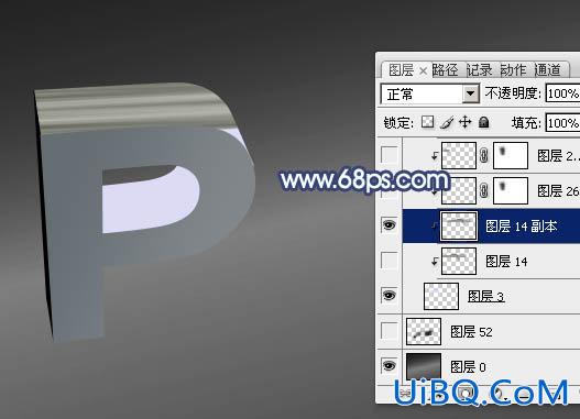 ps金属纹理3D立体字教程