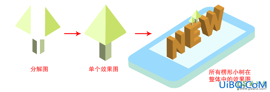 PS结合AI工具设计2.5D风格的立体艺术字，2.5D风格插画字