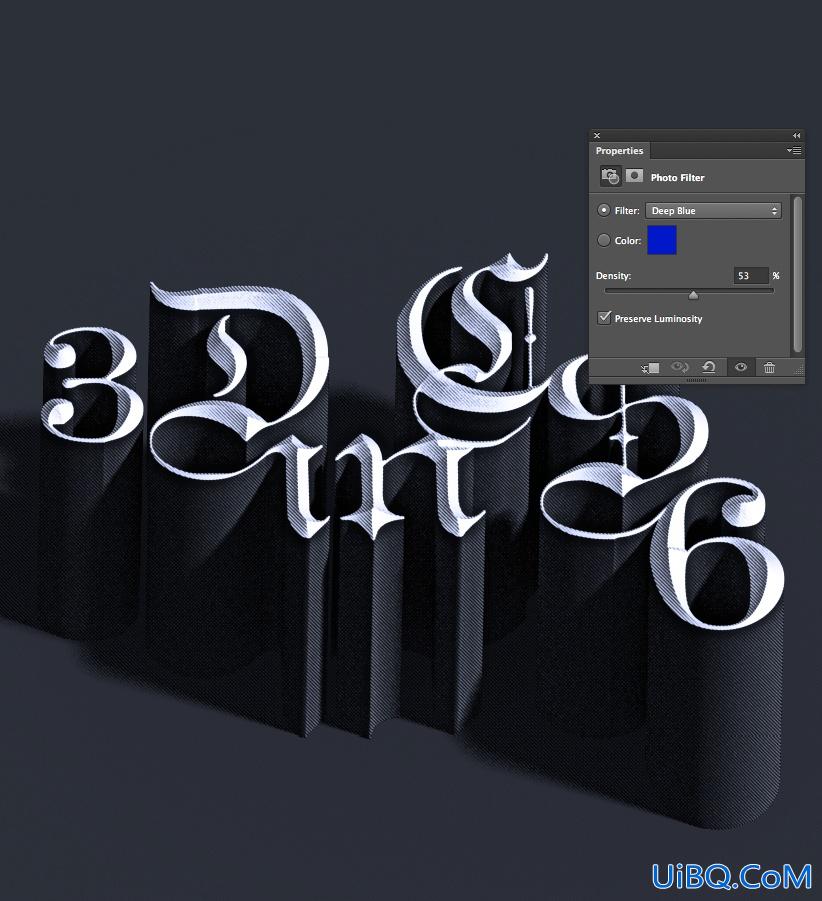 ps CS6设计3D字教程