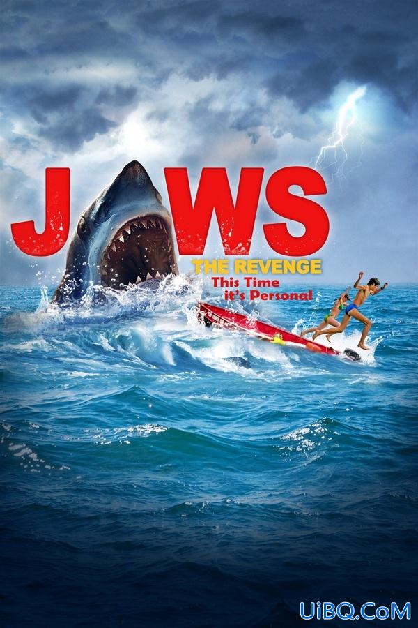 制作现实的大白鲨电影海报ps教程