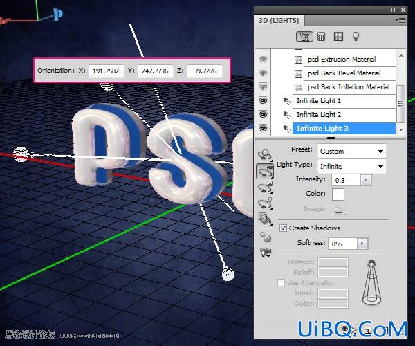 ps制作塑料效果的立体字教程