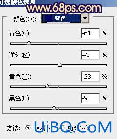 ps处理窗户上女孩图片柔和的橙蓝色