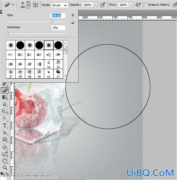 ps CS5利用3D功能打造逼真冰冻樱桃特效