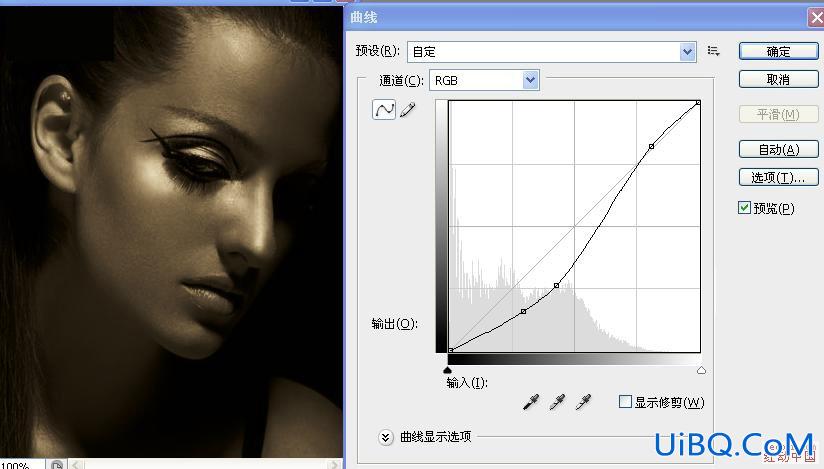 ps基础给模特漂亮MM调整出质感古铜肌