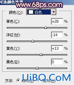 ps处理外景人物图片甜美的淡淡青紫色