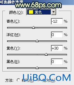 ps给偏灰的情侣图片增加晨曦特效