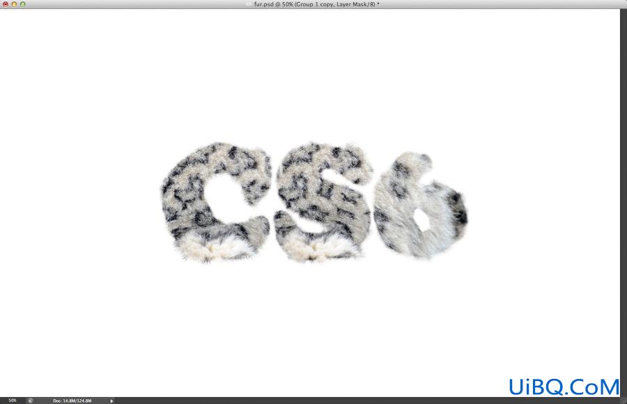 ps CS6毛皮字效果