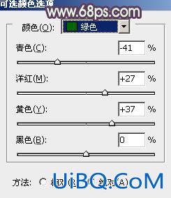 ps给街道美女图片加上淡绿韩系色