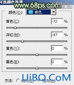 ps给外景情侣图片加上古典青黄色