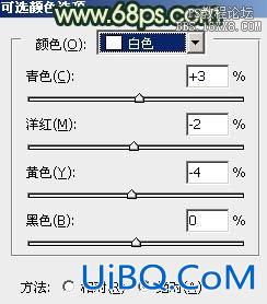 ps给外景情侣图片加上古典青黄色