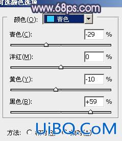 ps处理外景人物图片柔和的古典暗调青紫