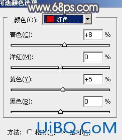 ps给绿色外景人物图片增加朦胧的淡黄色