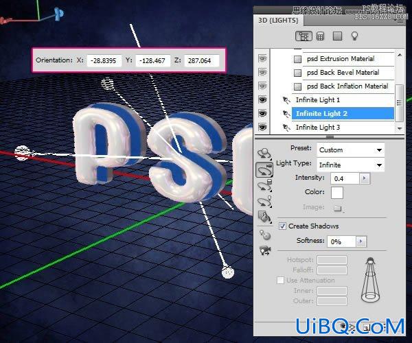 ps做3D塑料文字教程