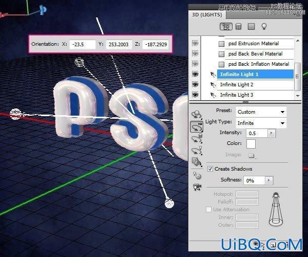 ps做3D塑料文字教程