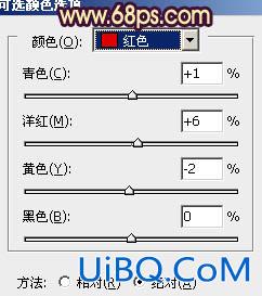 ps给绿色外景人物图片增加柔和的橙黄色