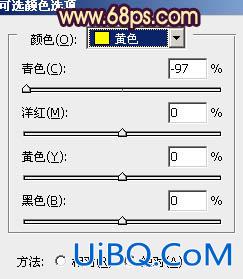 ps给绿色外景人物图片增加柔和的橙黄色