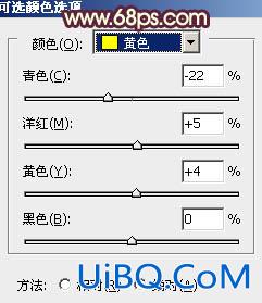 ps给外景人物图片增加柔和的暖黄色