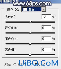 ps打造暗调青蓝色树林MM图片