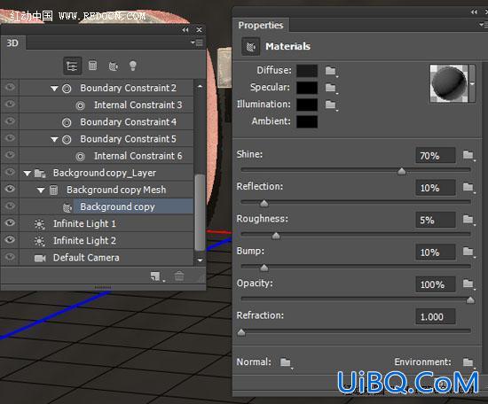 利用ps cc的3D工具设计金属立体字