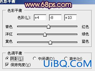 ps给树林人物图片加上灿烂的青黄阳光色