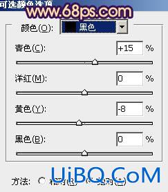 ps给树林人物图片加上灿烂的青黄阳光色