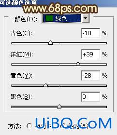 ps给树林MM图片加上甜美的粉绿色