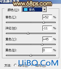 ps给树林MM图片加上甜美的粉绿色