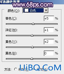 ps调出草地MM图片柔和紫红色