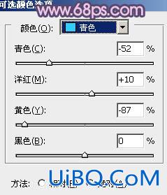 ps调出草原人物图片梦幻的蓝红色