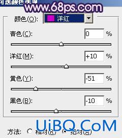 ps调出草地MM图片柔和紫红色