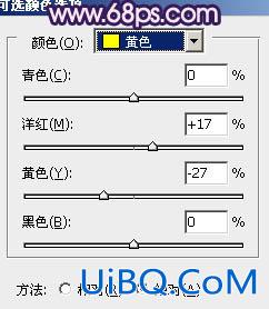 ps调出草地MM图片柔和紫红色