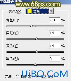 ps调出树林MM图片甜美的黄绿色