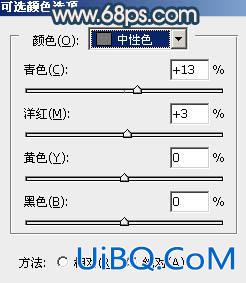 ps调出外景MM图片甜美的古典暗青色