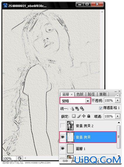 ps素描效果风格