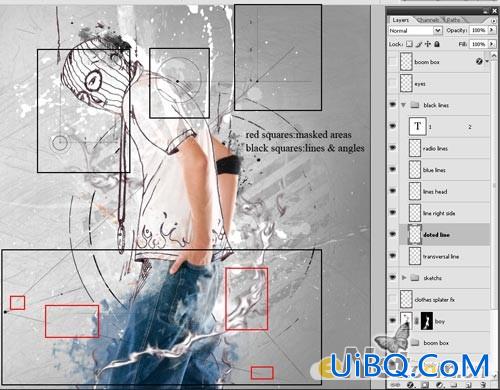 ps给男孩打造独特的草图潮流插画教程