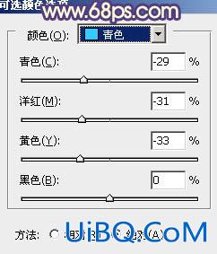 ps给外景人物图片添加柔和的蓝黄阳光色