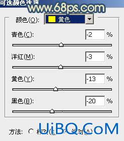 ps打造淡淡的古典青黄色外景MM图片