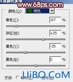 ps调出草地MM图片淡淡柔美的红绿色