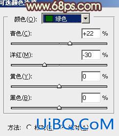 ps给外景MM图片添加淡淡的青黄蜜糖色