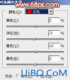 ps调出外景MM图片甜美的淡红色