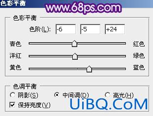 ps给室内MM图片加上可爱的淡蓝色