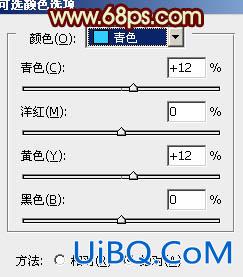 ps非主流甜美的青黄色效果