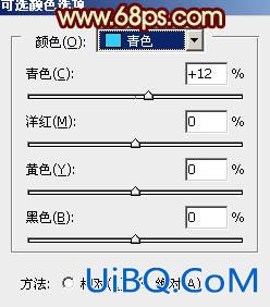 ps非主流甜美的青黄色效果